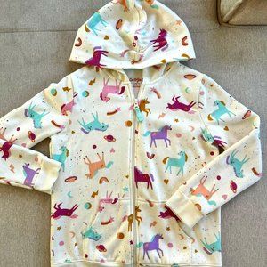 Cat & Jack Unicorn Zip Fleece Hoodie
